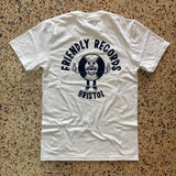 Friendly Records Curved Logo T-Shirt