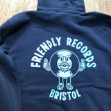 Friendly Records logo hooded sweatshirt