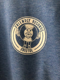 Friendly Records circle logo sweatshirt